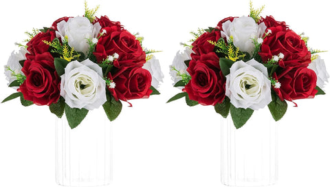 Artificial Flower Centrepieces for Tables - 2 Pcs